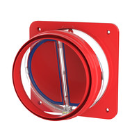 潜水艇 公共烟道 止逆阀烟道阀 抽油烟机止回阀套餐 排风扇止烟阀 厨房 厨房止逆阀（透明视窗）