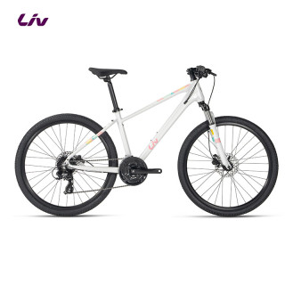 Liv 丽以芙MEME 1咪咪1油压碟刹26英寸24速轻便变速山地自行车 亮白 26×18 M 建议160-175cm