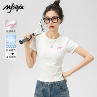 移动端、京东百亿补贴：MJ STYLE 女士圆领正肩短袖T恤 2026