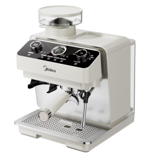 美的 冰川 半自动咖啡机冷热双萃全自动研磨一体机可视压力 MA-GEE5800