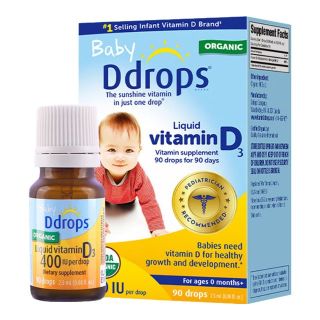 Ddrops 滴卓思 出生-1岁 婴儿维生素D3滴剂 2.5ml*1瓶
