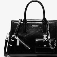 MICHAEL KORS MK Laila 女士中号油蜡皮手提斜挎包女包