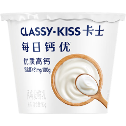 卡士 每日钙优高钙酸奶 90g×24杯