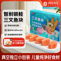 荷裕食品 三文鱼排（银鲑）200g独立分装 非即食 婴儿童辅食 1号会员店