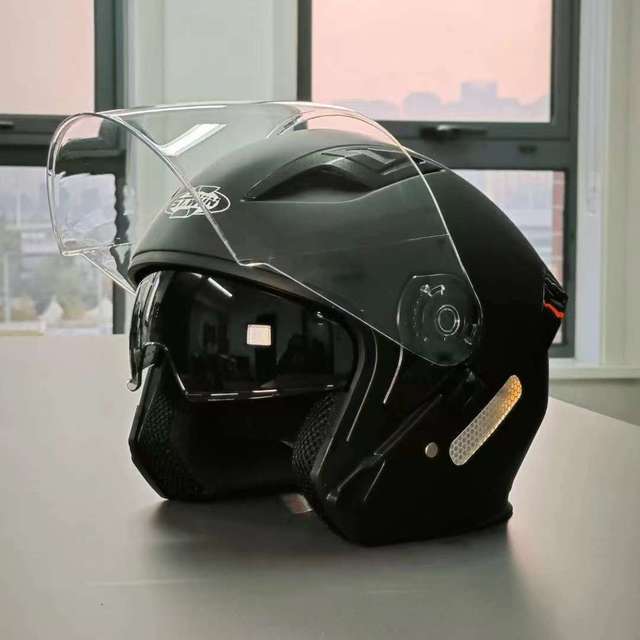 全新摩托车头盔电动车头盔3C认证可拆卸内衬四分之三头盔透气防护