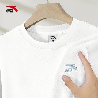 安踏 卫衣男2026春季新款圆领套头衫官方旗舰宽松休闲百搭长袖上衣