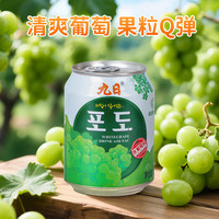 九日 牌果肉果汁饮料清爽解腻解暑葡萄草莓果粒水果组合238ml*10罐