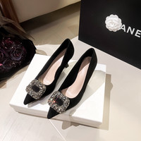 sendijia/森迪加2026秋季新款耀眼星河尖头高端细跟单鞋性感职业