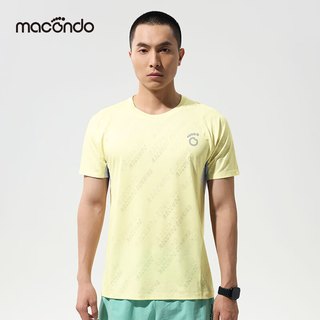  macondo/马孔多 吸湿速干 男士跑步短袖T恤