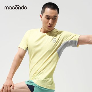 macondo/马孔多 吸湿速干 男士跑步短袖T恤