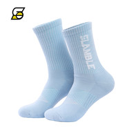 SLAMBLE 秋冬季运动棉中筒袜子男女糖果色篮球长袜大码潮流