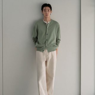 苏匹马棉针织系列 男士休闲圆领针织开衫 MMFWC1A01