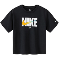 NIKE/耐克 撞色logo 儿童短袖T恤 正黑色 150 /72 【身高140-152cm】