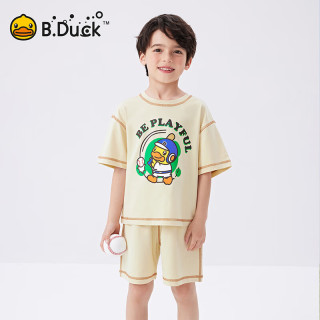 B.Duck 童装 儿童夏季运动短袖短裤两件套装