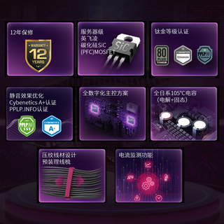  MSI/微星 钛金牌全模组 电源