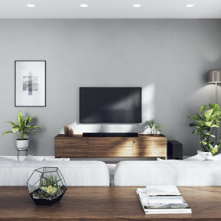 YAMAHA 回音壁ATS-X500 SET II杜比全景声无线环绕音响家庭影院蓝牙WIFI音箱电脑音响搭WS-X3A