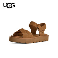 UGG 女士时尚舒适厚底露趾魔术贴凉鞋 1178875