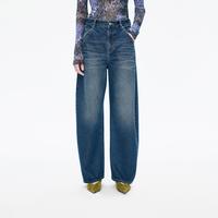 江南布衣 冬牛仔裤宽松棉质香蕉裤装女