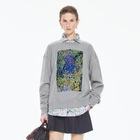 江南布衣 秋卫衣圆领宽松套头上衣女