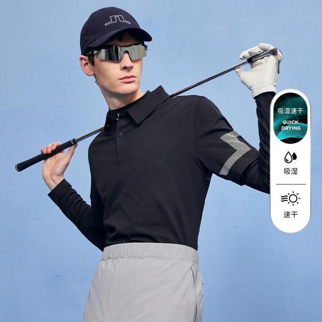 J.Lindeberg 金·林德伯格 热卖款2026春吸湿速干修身翻领T恤POLO