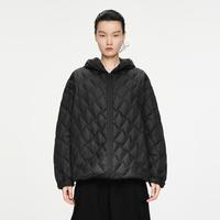 江南布衣 女士宽松连帽长袖羽绒服