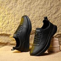 S.T.Dupont 男式百搭舒适休闲鞋日常通勤男士皮鞋透气孔简约时尚低帮鞋