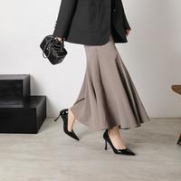 玖熙 女单鞋浅口尖头细跟2026年春秋款简约纯色高级高跟时装鞋