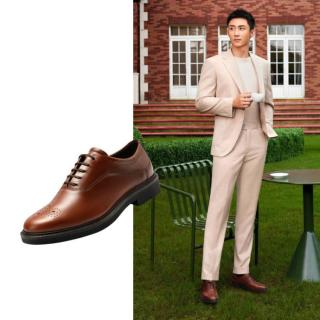 ecco 透气 男士皮鞋