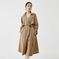 迪赛尼斯 春季高级感气质长袖风衣外套