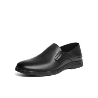 百丽 一脚蹬商务正装皮鞋男2026新夏商场款牛皮新郎结婚鞋