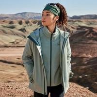 Jack Wolfskin 德国狼爪女士户外防水抓绒三合一冲锋衣连帽外套女5031991