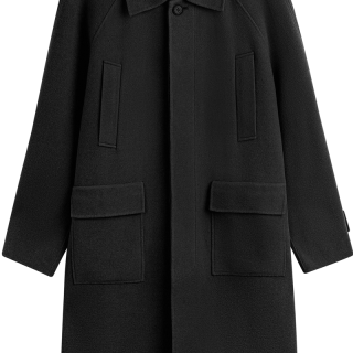 GXG 冬季GXG男装明星同款简约通勤质感保暖羊毛长款大衣外套男