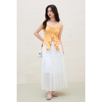 独束 大码女装仙气垂感飘逸网纱半身裙夏季新款微胖显瘦裙子女