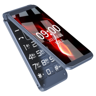 纽曼 F11 4G全网通 黑蓝色 翻盖老人手机