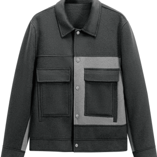 GXG 男装冬季时尚短款大衣男通勤保暖外套