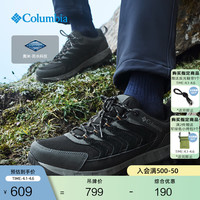 Columbia 户外男女防水运动野营旅行舒适徒步登山鞋YL3979 010 YM3979 男 黑色 41 (26cm)男
