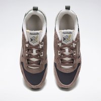Reebok 24男女款CL LEATHER熊猫黑白缓震蜂巢跑鞋 100074407 36.5