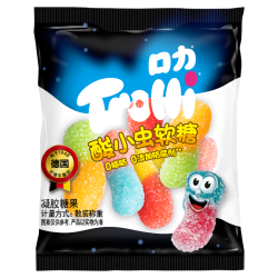 Trolli 德国口力 酸小虫酸砂软糖 20小包散装 果汁软糖 儿童零食糖果