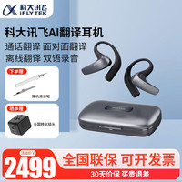 科大讯飞 AI翻译耳机 同传实时翻译对话通话翻译AI主动降噪 离线通话面对面翻译智能超长续航