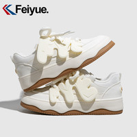 飞跃 Feiyue）官方女鞋板鞋女时尚百搭潮流个性轻便休闲鞋舒适增高耐磨鞋子女