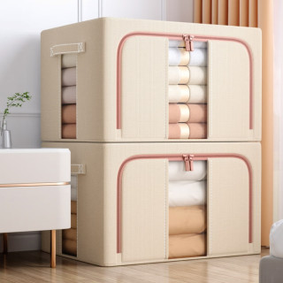 今日必买、值友专享：佳帮手 布艺收纳箱 66L 2只装