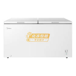美的 一级能效 冰柜 419L PCM钢板内胆