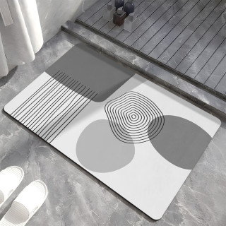 季象 浴室地垫厕所洗漱台防滑垫加厚家用地毯吸水速干卫生间门口脚垫子