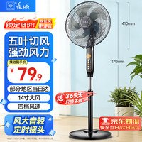 长城润滑油 长城电风扇落地扇家用风扇立式大风力 14寸