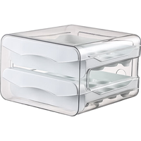  纳有风 抽屉式 鸡蛋收纳盒 双层32格鸡蛋收纳盒白色