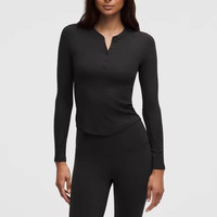 限新用户：lululemon Hold Tight 女士长袖亨利领T恤 多色可选