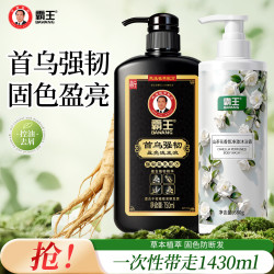 霸王 洗沐组合装 首乌控油强韧750ml+沐浴露680g