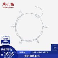 周六福 ZLF 周六福 PT950铂金手链女款 16+3cm-1.96g 10135123920083