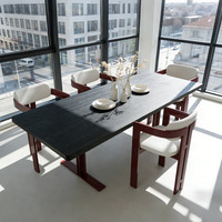 瑞都家具 瑞都轻奢风 书 茶一体桌   240x100x75cm