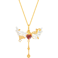  MONOLOGUE/独白 18K金羽梦鎏光吊坠 银链